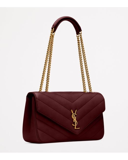 Saint Laurent Purple Medium Loulou Shoulder Bag