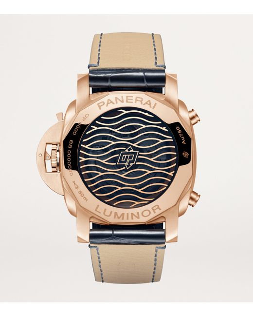 Panerai Blue Goldtech Luminor Chrono Watch for men