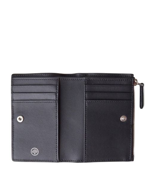 Mulberry Black Bifold Zipped Continental Wallet