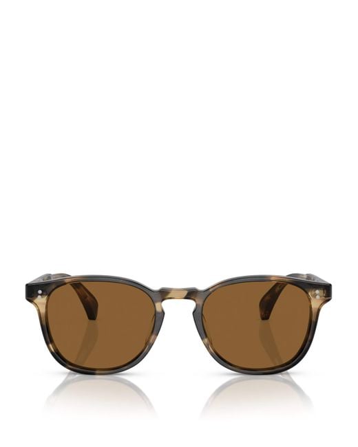 Oliver Peoples Brown Acetate Finley Esq. Sun Sunglasses