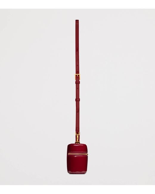 Saint Laurent Red Patent Leather Gaby Vanity Bag