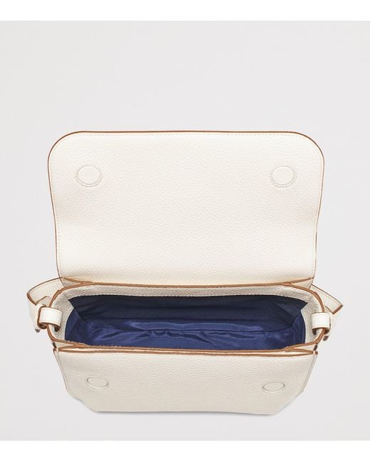 Aspinal Natural Leather Ella Grande Cross-Body Bag