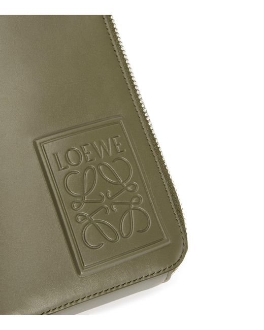 Loewe Green Leather Vertical Cross-body Bag for men