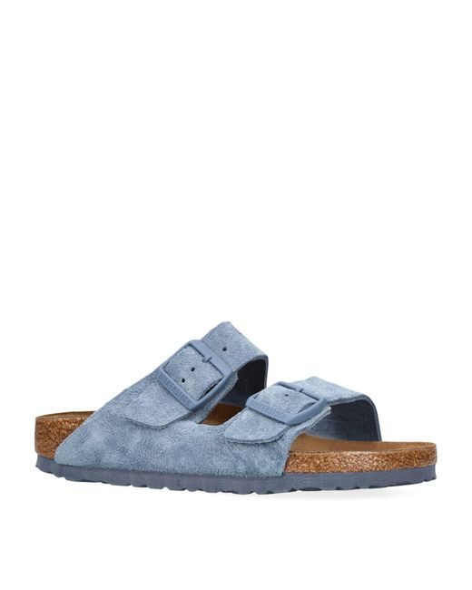 Birkenstock Blue Suede Arizona Sandals