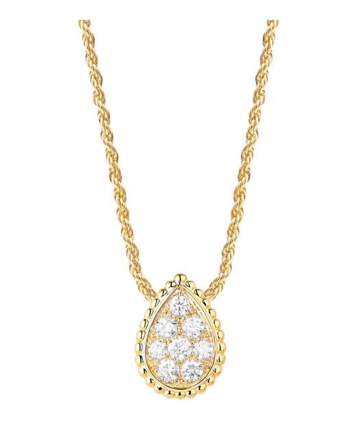 Boucheron Metallic Small And Diamond Serpent Bohème Motif Pendant