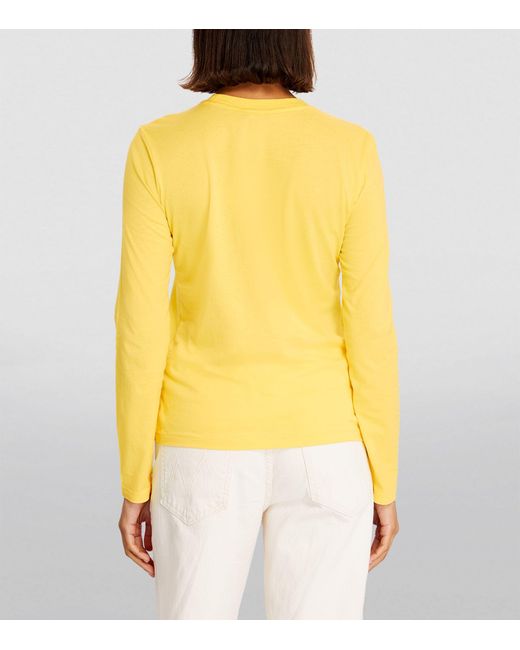 Polo Ralph Lauren Yellow Cotton Polo Pony T-shirt