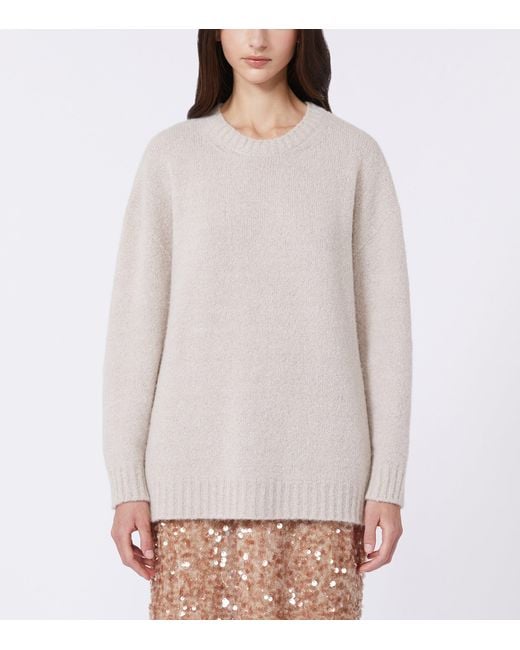 Weekend by Maxmara White Crew-Neck Sweater