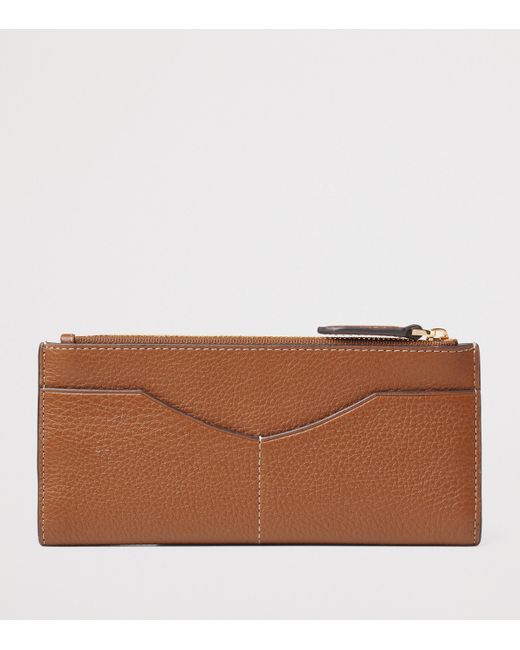 Aspinal Brown Large Leather Hudson Purse