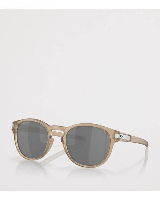 Oakley Gray Latch Introspect Round Sunglasses for men
