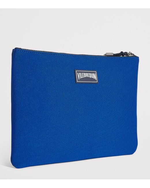 Vilebrequin Blue Neoprene Zipped Pool Pouch