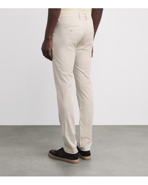 Jacob Cohen White Bobby Slim Chinos for men