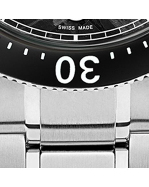 Montblanc Metallic Stainless Steel 1858 Iced Sea Automatic Date Watch