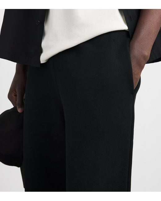 AMI Black Cotton Ami De Coeur Sweatpants for men