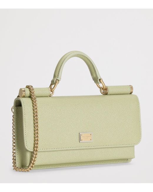 Dolce & Gabbana Metallic Micro Calfskin Dg Millennials Phone Bag