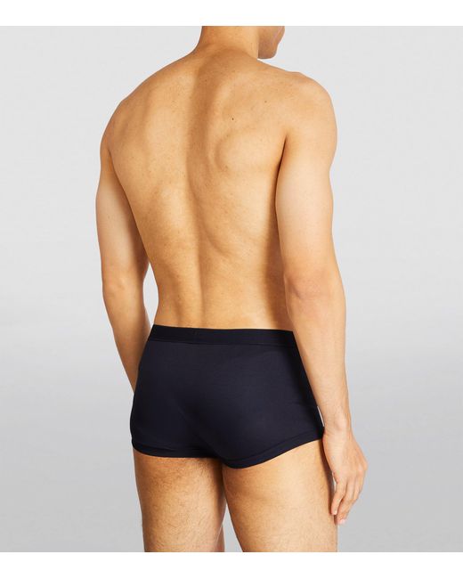 Zimmerli of Switzerland Blue 286 Sea Island Trunks for men