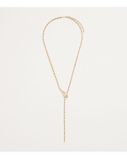 Jacquie Aiche Metallic And Diamond Snake Necklace