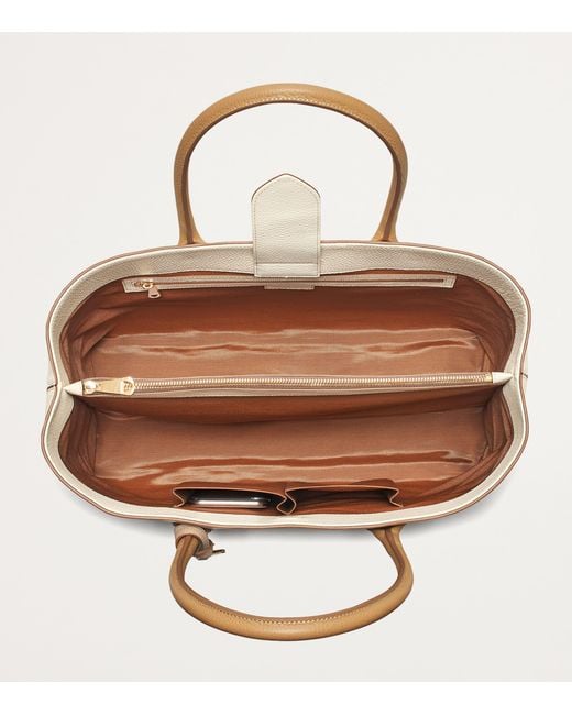 Aspinal Natural Leather London Tote Bag