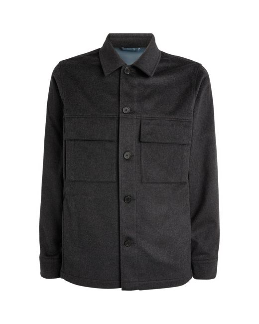 Paul Smith Black Wool-cashmere Overshirt for men