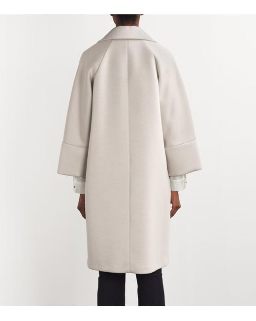 Max Mara Natural Jersey Double-Breasted Coat