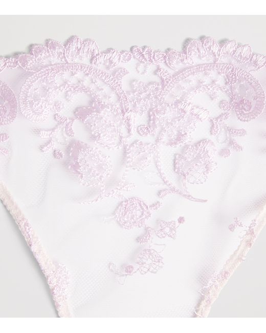 Kiki de Montparnasse Pink Lace Juliette Thong