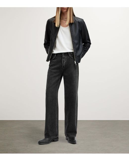 AllSaints Black Lenny Jeans for men