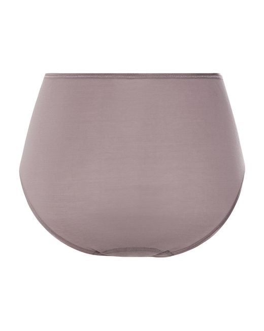Hanro Purple Cotton Maxi Briefs