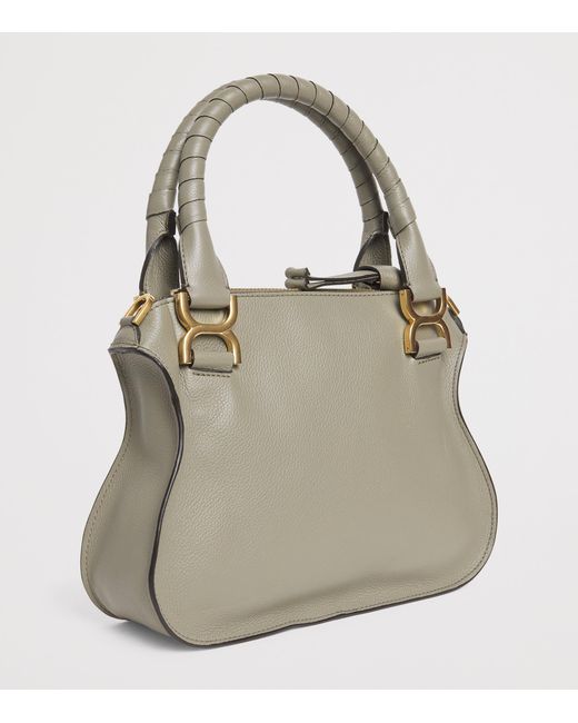 Chloé Gray Small Leather Marcie Top-Handle Bag