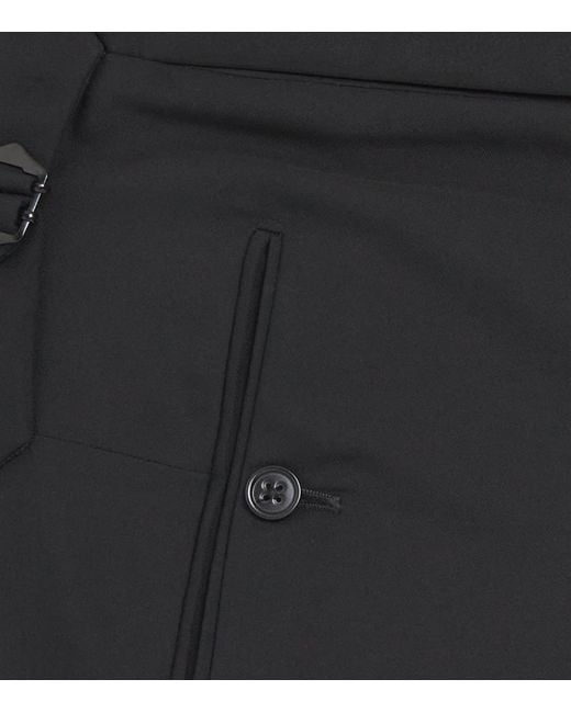 Ralph Lauren Blue Wool Gregory Tuxedo Trousers