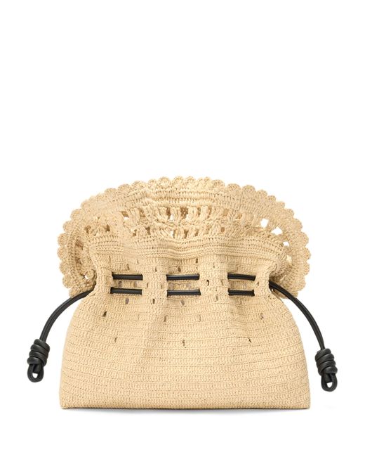 Loewe Natural X Paula's Ibiza Raffia Flamenco Purse