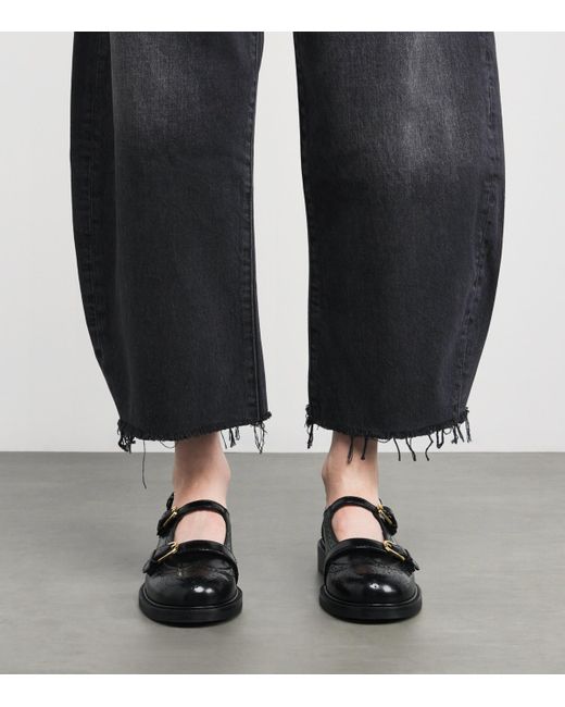 FRAME Blue The Bubble Crop Jeans