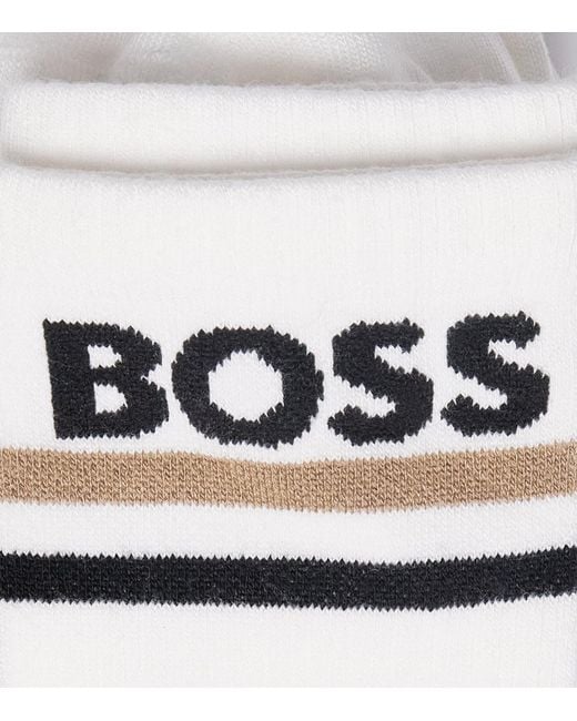 Boss White Viscose-Bamboo Socks for men