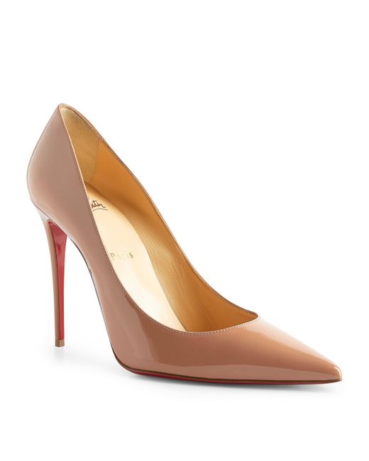 Christian Louboutin Brown Kate Patent Pumps 100