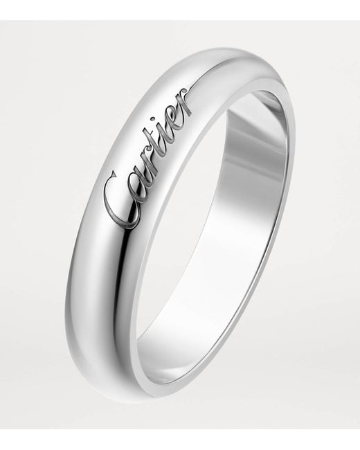 Cartier White Platinum C De Wedding Ring
