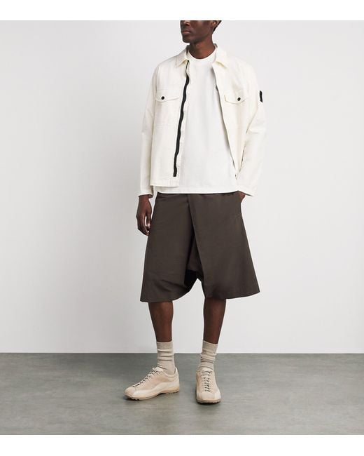 Stone Island White Organic Cotton Ghost T-Shirt for men