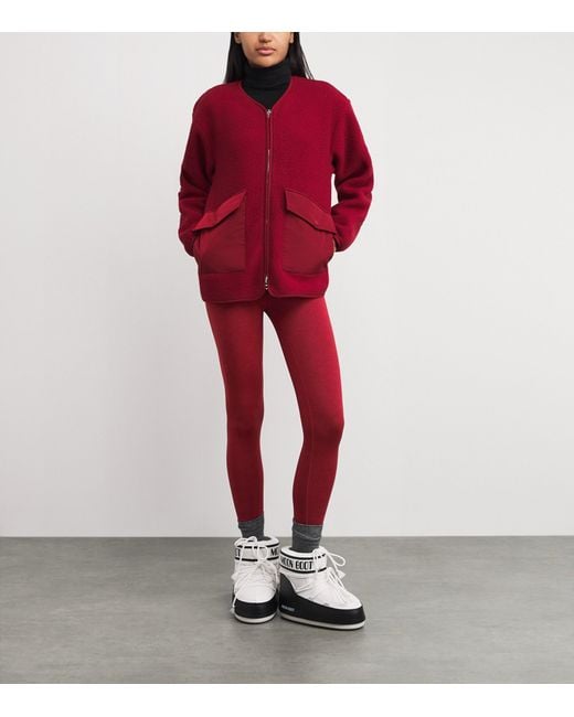 Varley Red Always Warm Base Layer Leggings