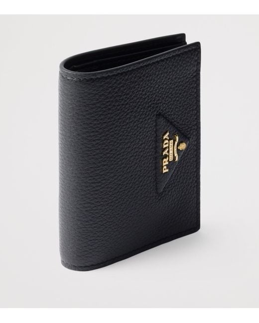 Prada Black Small Leather Wallet