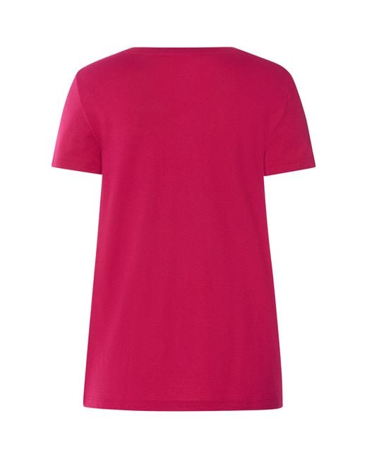 Hanro Pink Stretch-Cotton Sleep & Lounge T-Shirt