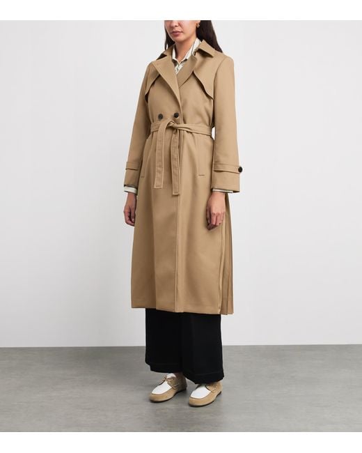 Sandro Natural Pleated Trench Coat