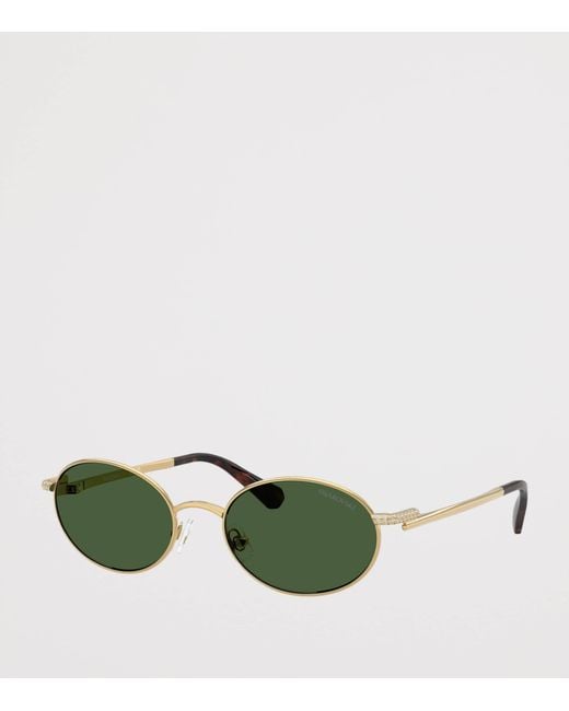 Swarovski Green Sk7033 Oval Sunglasses