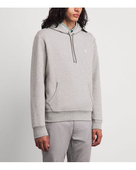 Polo Ralph Lauren Gray Double-Knit Logo Hoodie for men