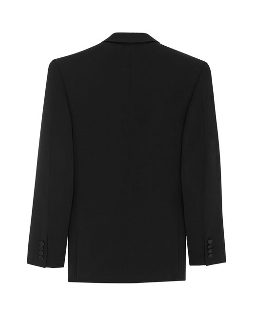 Saint Laurent Black Wool Double-breasted Blazer
