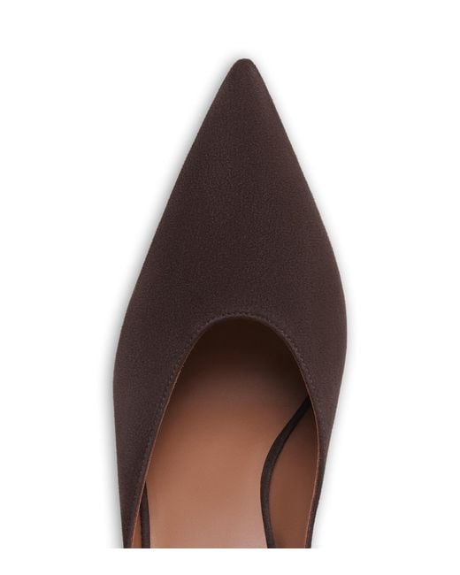 Alaïa Brown Suede Cube Wedge Mules 75