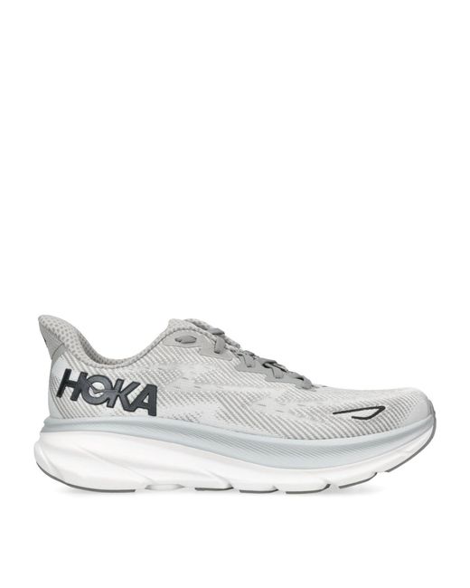 Hoka One One White Clifton 9 Trainers for men