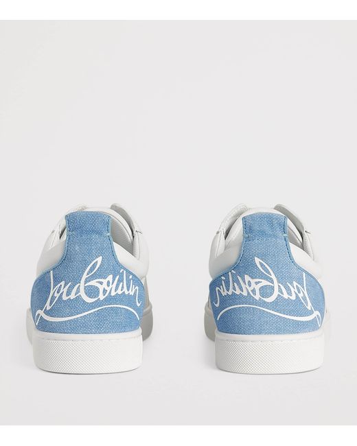 Christian Louboutin White Louis Junior Leather Sneakers for men