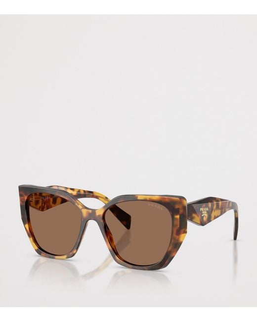 Prada Brown Tortoiseshell Pillow Sunglasses