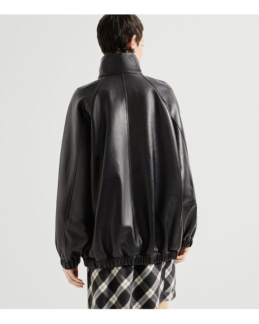 Brunello Cucinelli Black Nappa Leather Jacket for men