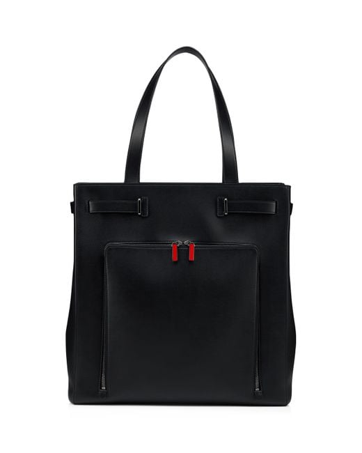 Christian Louboutin Black Djanis Leather Tote Bag for men