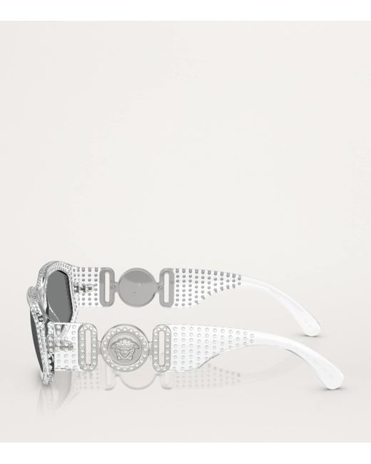 Versace Gray Nylon Sunglasses for men