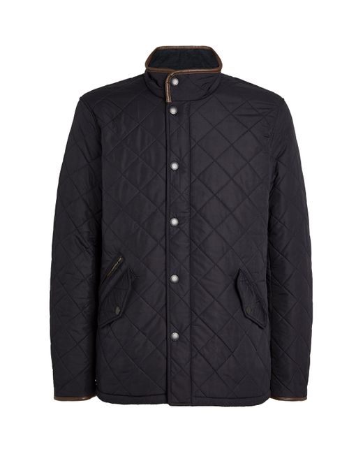 Barbour Blue Quilted Powell Jacket for men