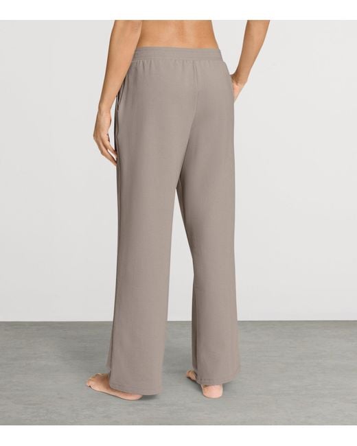 Hanro Gray Stretch-Cotton Natural Living Trousers